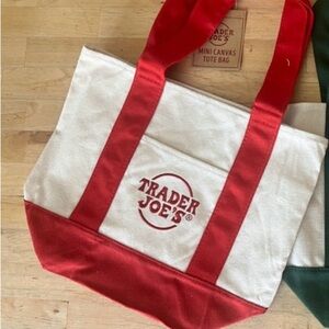 Trader Joe’s mini canvas bag in Red